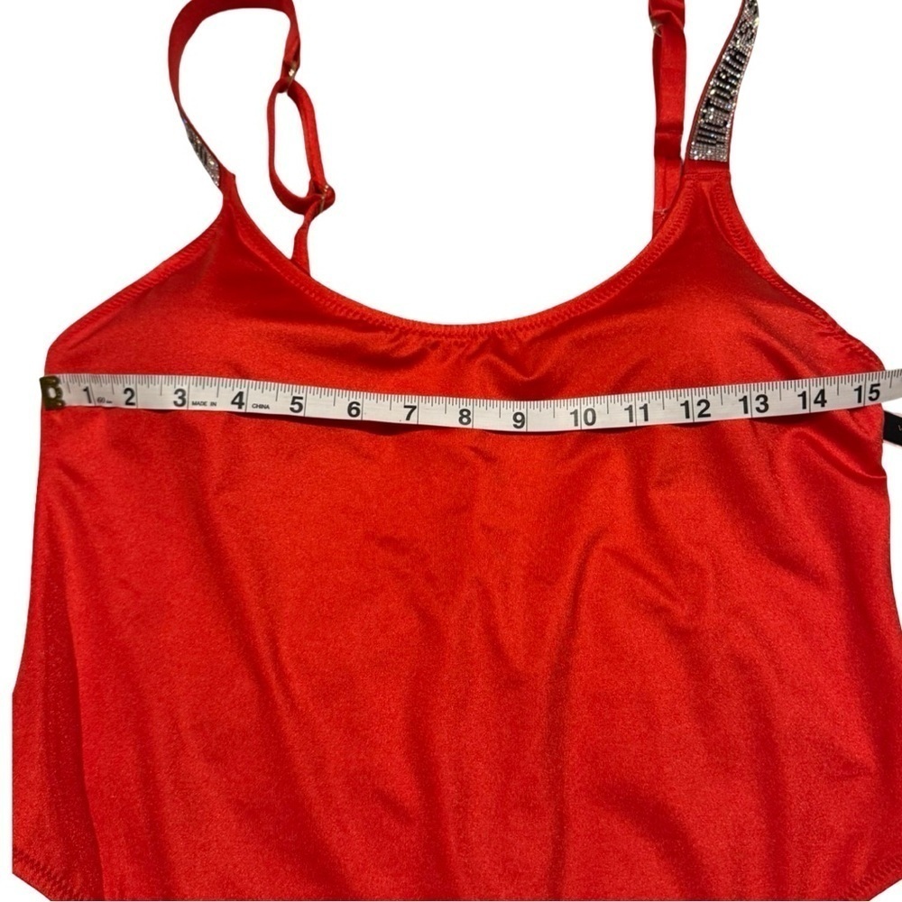 Victoria Secret NWT Bling strap red cheeky One piece Size L - Picture 7 of 9